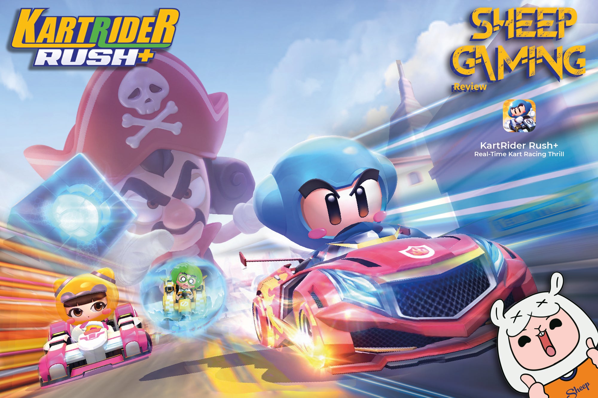 AppleSheep-รีวิว Game KartRider Rush+ บน iPad