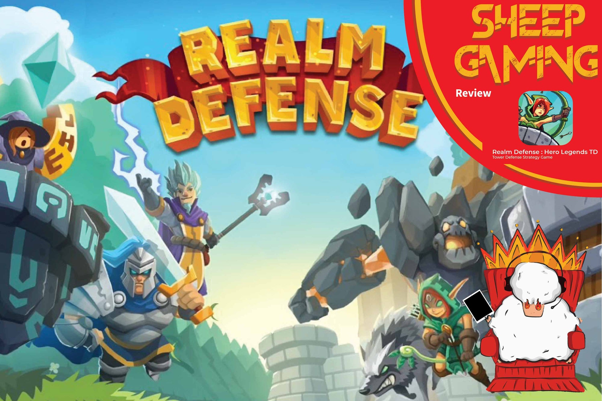 AppleSheep-รีวิว Game Realm Defense บน iPad
