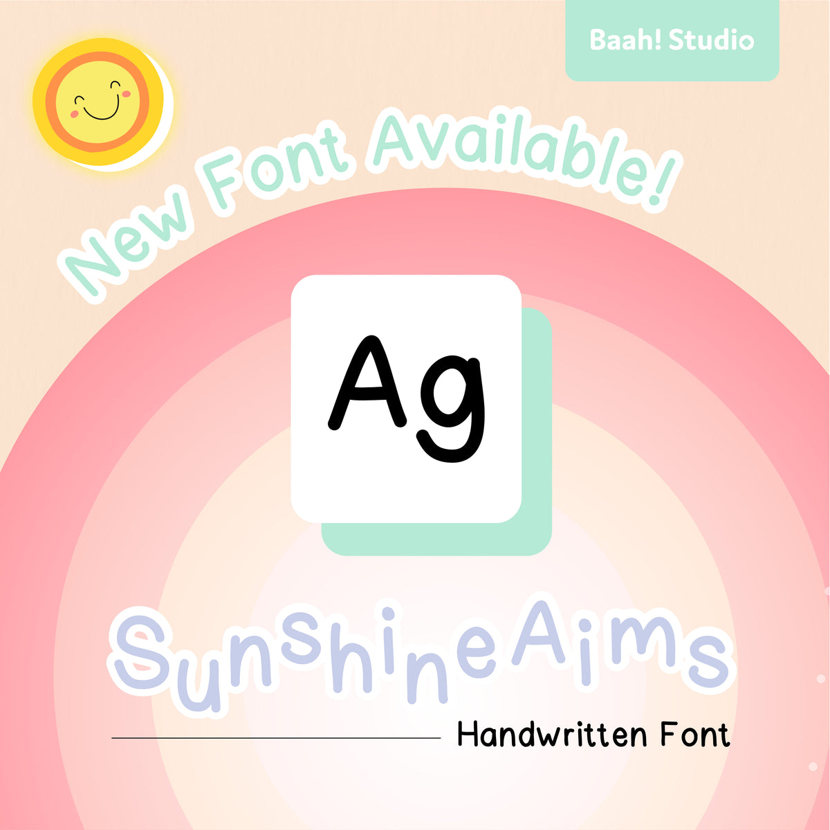 SunshineAims Handwritten Font
