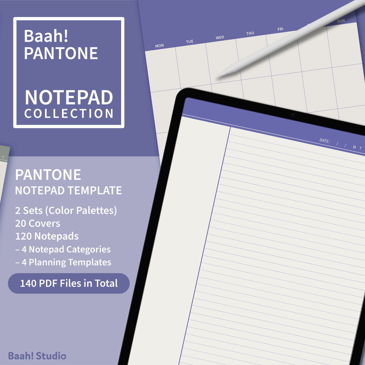 Pantone Collection | Notepad Template