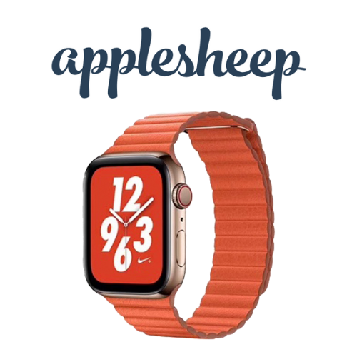 สายหนัง AppleWatch ล็อคด้วยแม่เหล็กสีส้ม