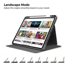 Tomtoc Case iPad Pro 12.9 Gen4 2020 มีรางปากกา วางตั้งแนวนอน