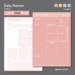 Daily Planner Type B