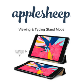 Case iPad Mini5 รุ่น Jason มีช่องเก็บปากกาด้านนอก พับ 3 ทบ แนวนอน