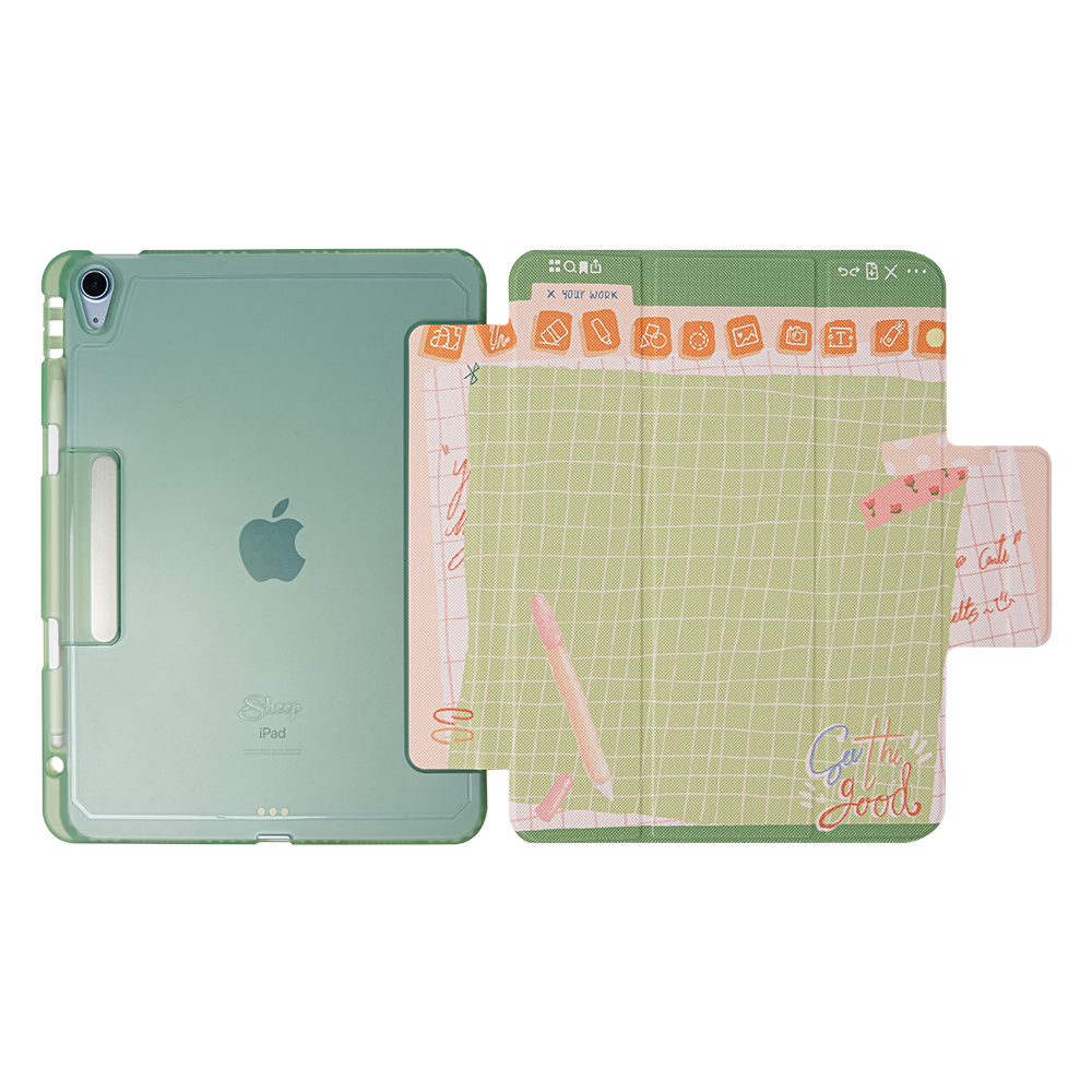 Case iPad เคสไอแพด Scribble Collection ตั้งองศาเขียนได้ Scrappy(สีเขียว)