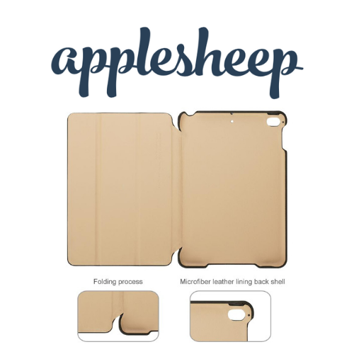 Case iPad Mini5 รุ่น Jason สีน้ำตาล พับ 3 ทบ แนวนอน ด้านใน