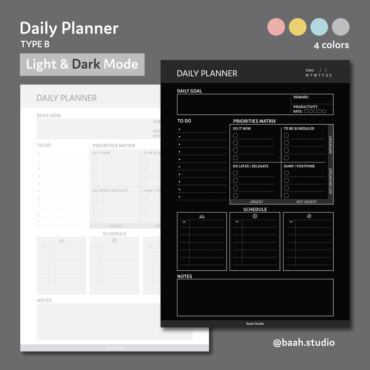 Daily Planner Type B