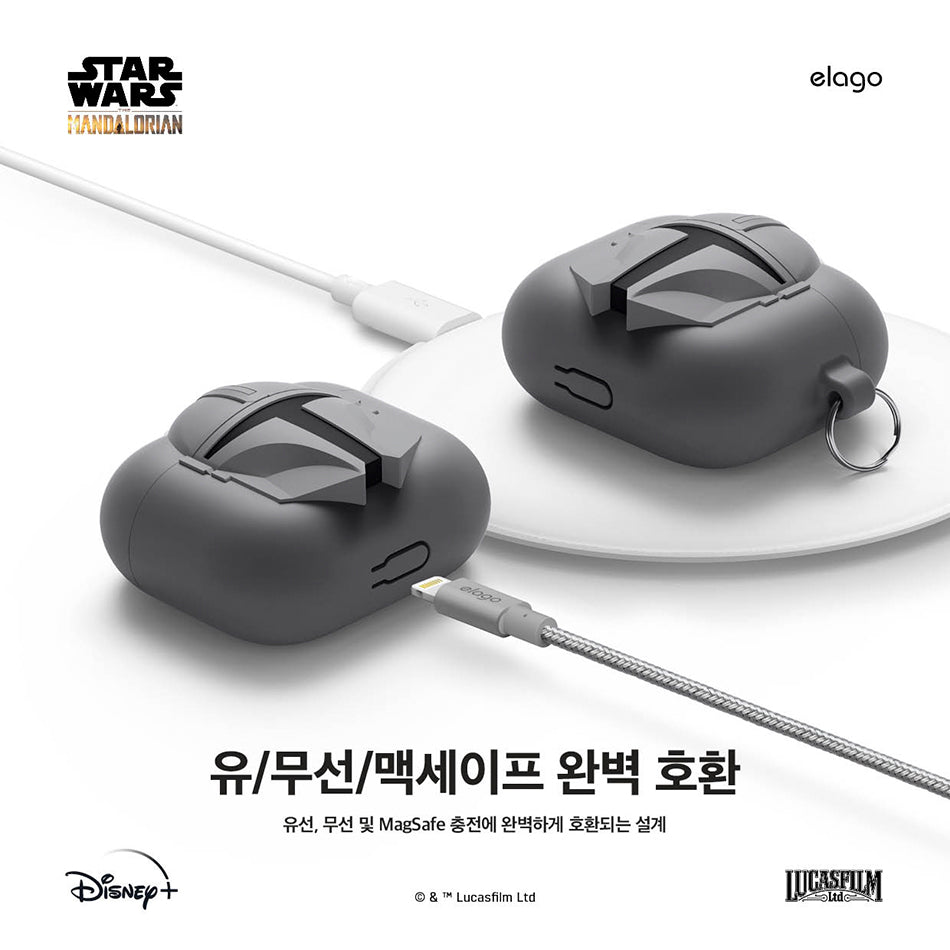 Case Airpods Starwars silicone สีเทา