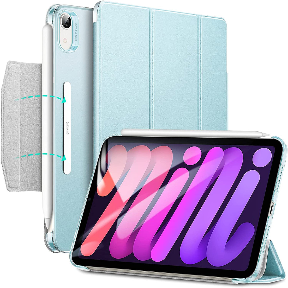 Case iPad Mini6 เคสไอแพดมินิ 6 น้ำหนักเบา รุ่น Fly สีฟ้า