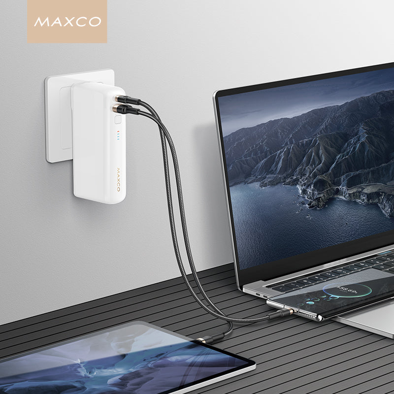 Navigator 10000 mAh แบตสำรอง พาวเวอร์แบงค์ 10000 mAh แบรนด์ Maxco มีช่องชาร์จ USB-C และ USB-A