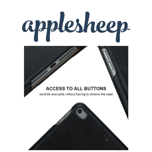 Case iPad Mini5 รุ่น Jason สีดำ ไม่บังรูกล้อง ไม่บังรูลำโพง