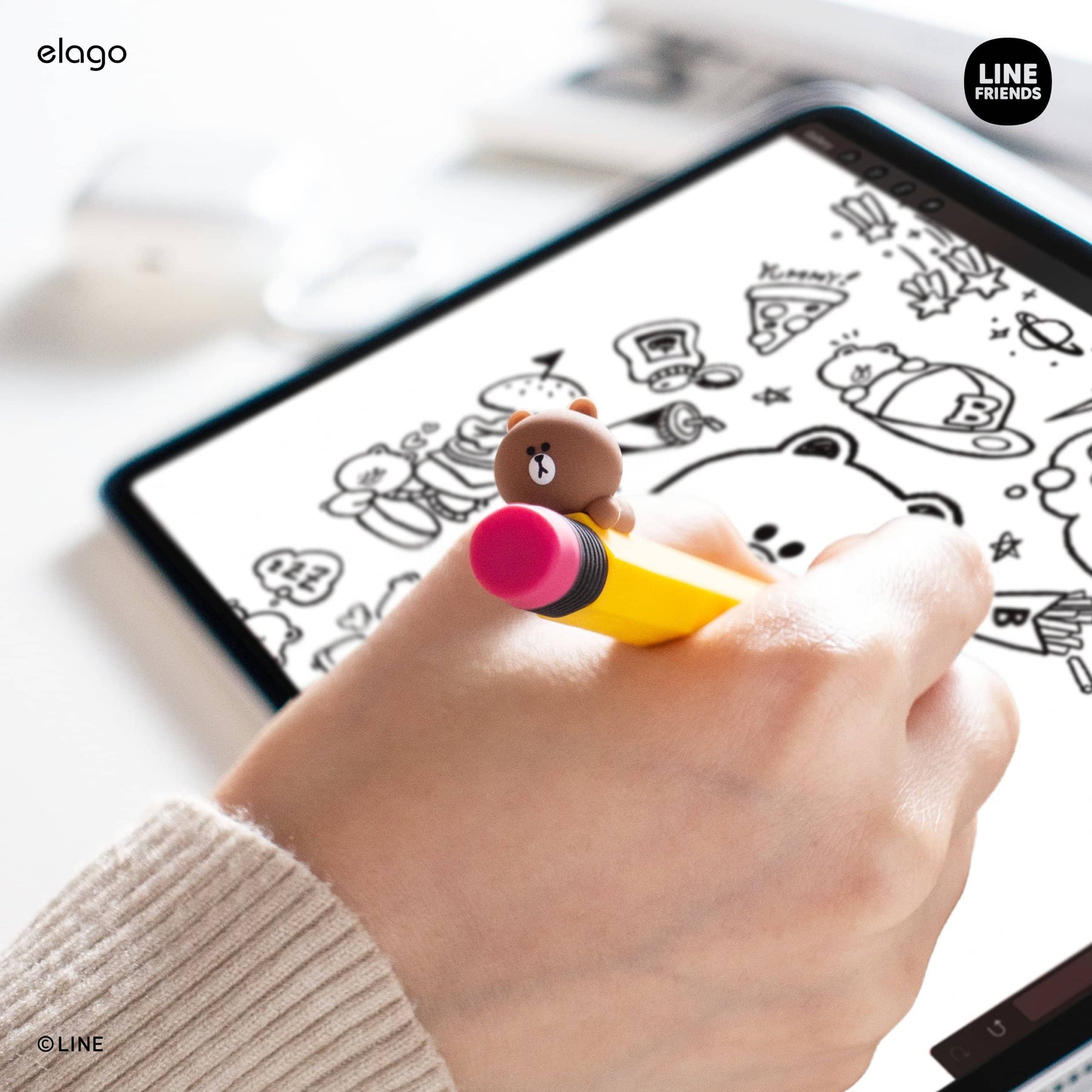 ปลอกปากกา Elago Line Friend