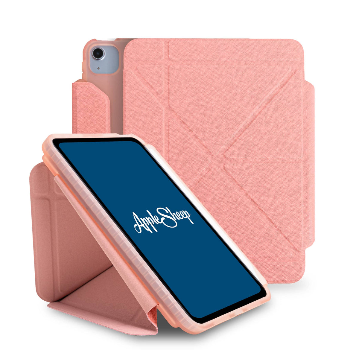 เคส Case iPad Air5 Air4 Pro11 มีที่เก็บปากกาไอแพด พับแนวตั้ง สีชมพู(Pink)