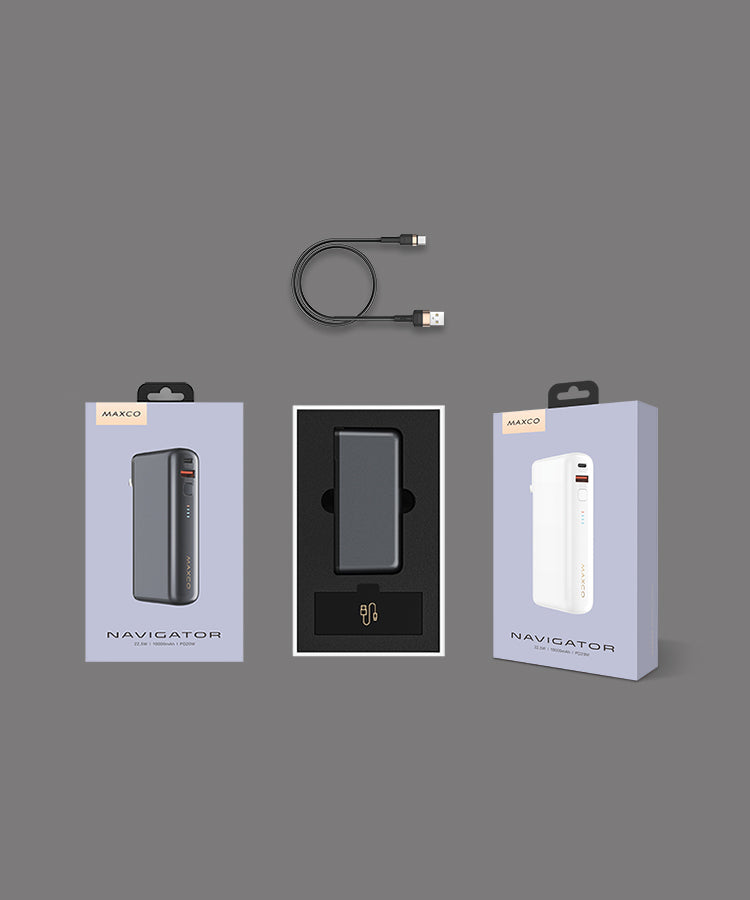 Navigator 10000 mAh แบตสำรอง พาวเวอร์แบงค์ 10000 mAh แบรนด์ Maxco วัสดุเกรดพรีเมียม