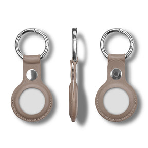 Airtag Leather Case พวงกุญแจ และ เคสสำหรับใส่ Apple Airtag แบบหนัง สีเทา