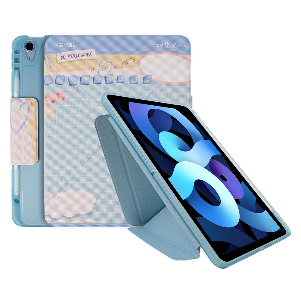 Case iPad เคสไอแพด Scribble Collection พับได้ทั้งแนวตั้ง แนวนอน มีรางปากกา
