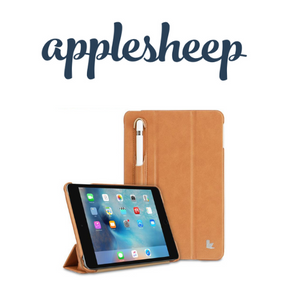 Case iPad Mini5 รุ่น Jason มีช่องเก็บปากกาด้านนอก สีน้ำตาล พับ 3 ทบ แนวนอน