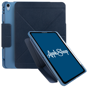 เคส iPad แอร์4 Air5 / Air4 พับแนวตั้ง มีรางปากกา สีน้ำเงิน
