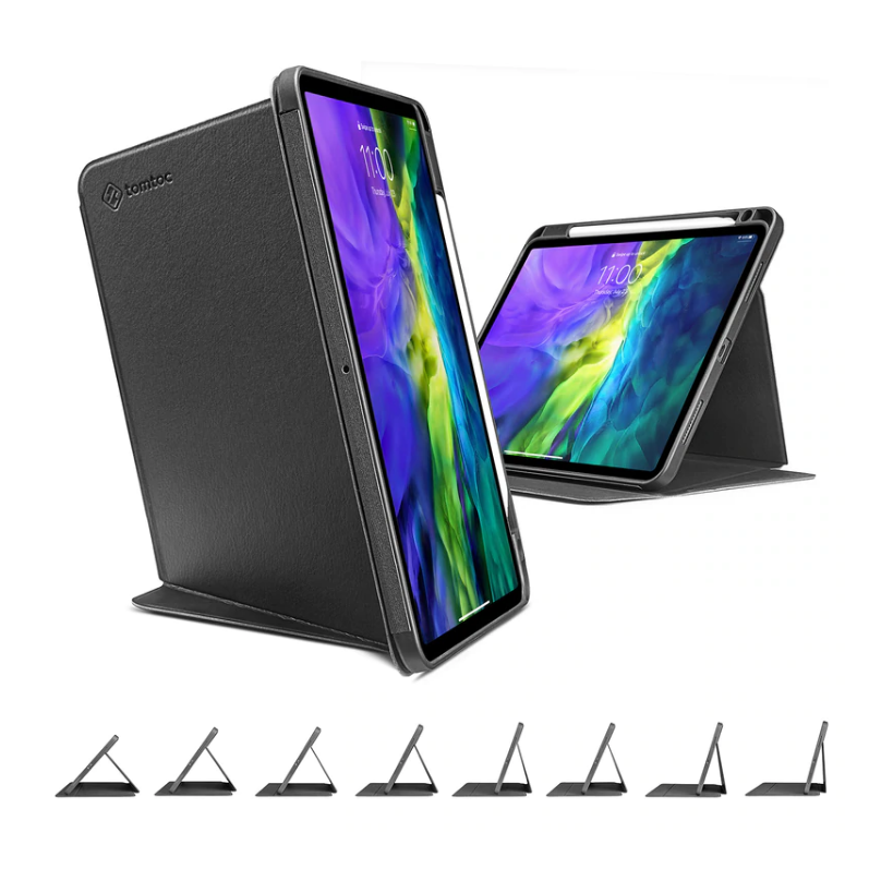 Tomtoc Case iPad Pro 12.9 Gen4 2020 มีที่เก็บปากกา ตั้งได้ทั้งแนวตั้ง แนวนอน