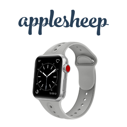 สายซิลิโคนสำหรับ Apple Watch สีเทา ขนาด38-41/42-45