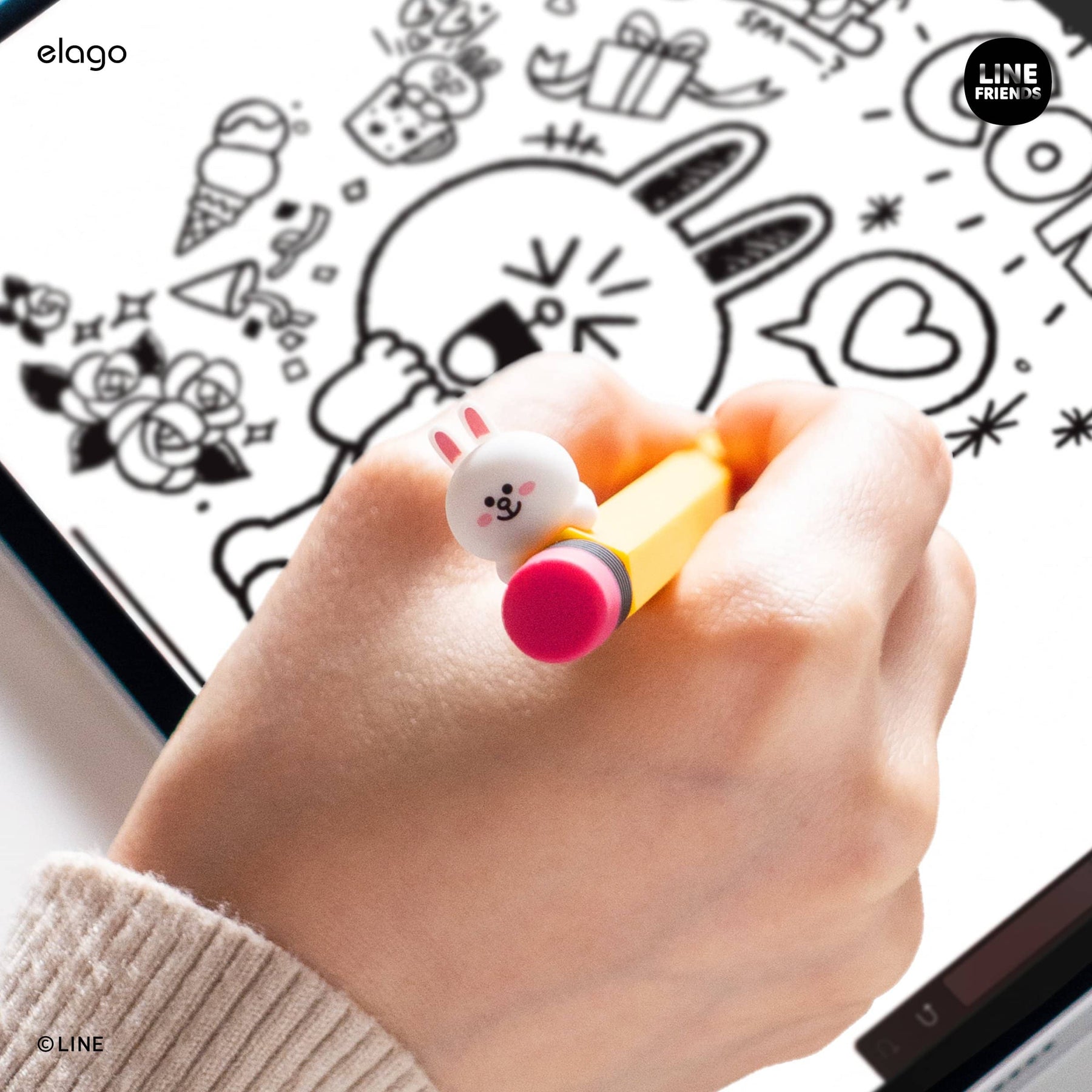 ปลอกปากกา Elago Line Friend