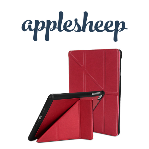 Case iPad Mini5 รุ่น craft สีแดง พับได้ทั้งแนวตั้ง แนวนอน แกนพับตัว Y