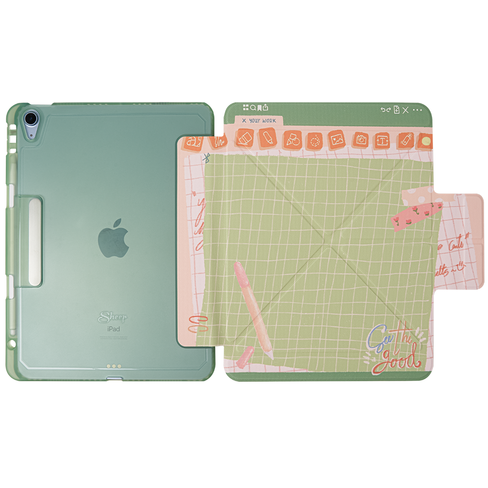 Origami Case iPad เคสไอแพด Scribble Collection มีรางปากกาไอแพด