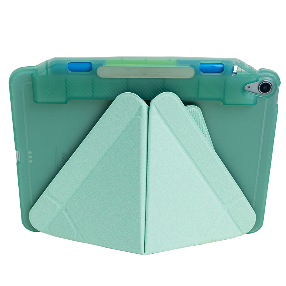 เคสไอแพดแอร์5 แอร์4 Case iPad Air5 Air4 พับแนวนอน สีเขียว ใส่ปลอกปากกา