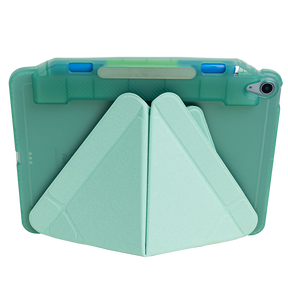 เคสไอแพดแอร์5 แอร์4 Case iPad Air5 Air4 พับแนวนอน สีเขียว ใส่ปลอกปากกา