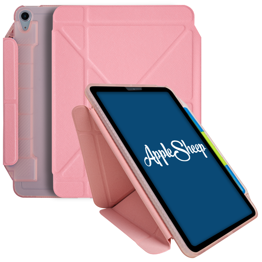 เคสไอแพดแอร์5 แอร์4 Case iPad Air5 Air4 สีชมพู(Pink) พับแนวตั้ง ใส่ปลอกปากกา ใส่เคสปากกา