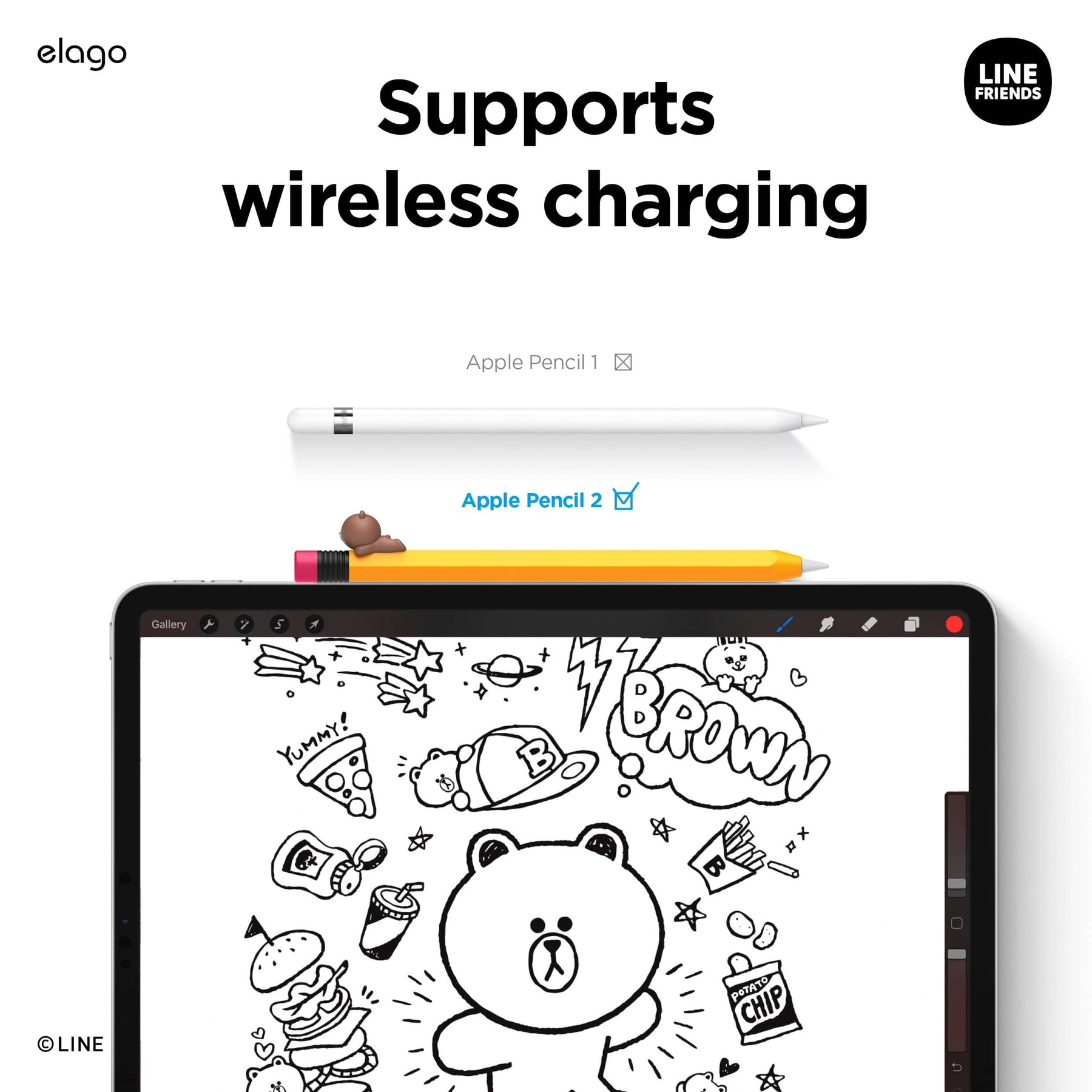 ปลอกปากกา Elago Line Friend