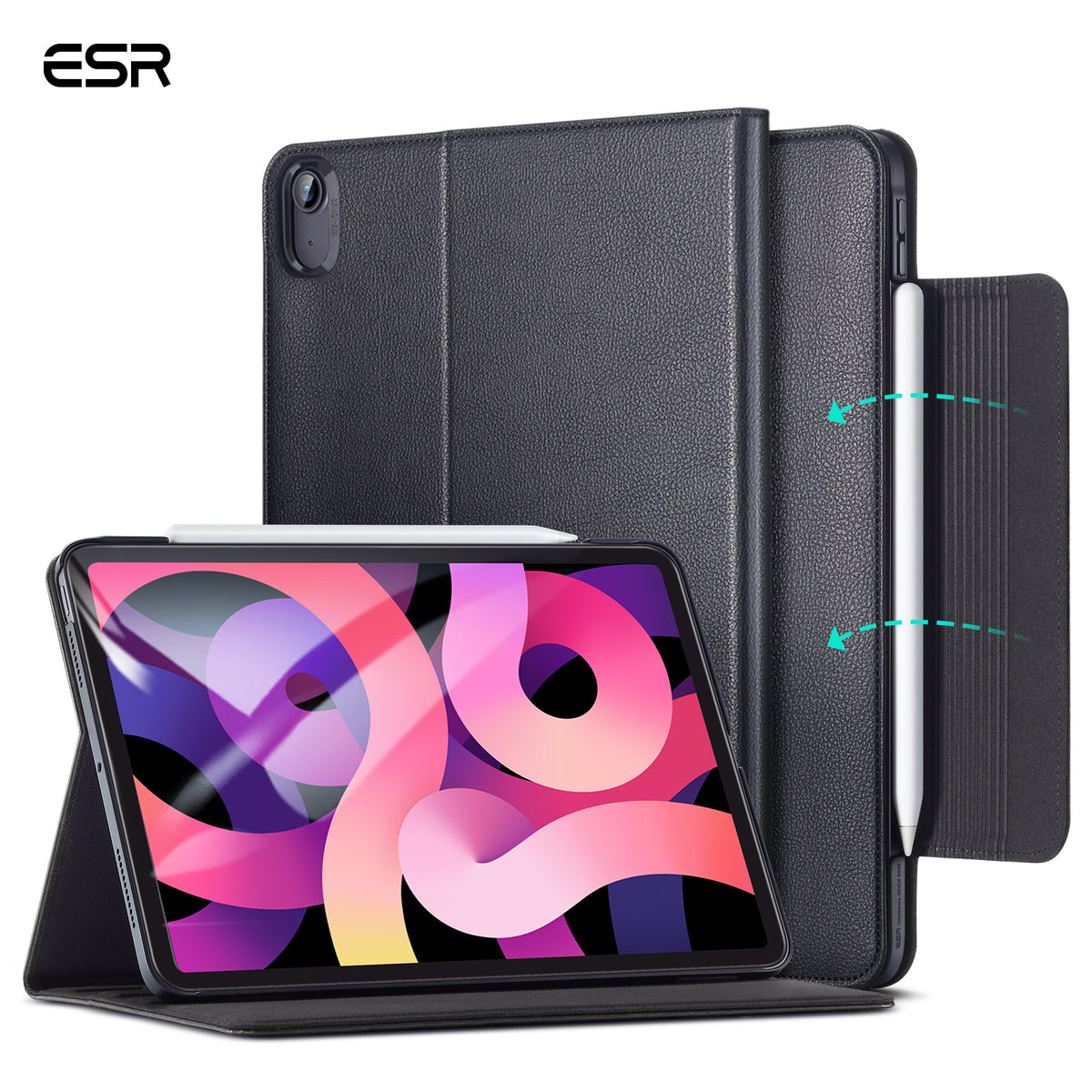 ESR เคสไอแพดแอร์5 แอร์4 Case iPad Air4 Air5 เคสหนัง พับแนวนอน เก็บปากกาได้