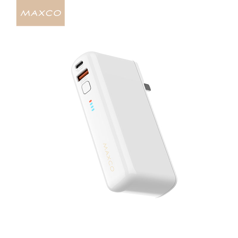 Navigator 10000 mAh แบตสำรอง พาวเวอร์แบงค์ 10000 mAh แบรนด์ Maxco สีขาว