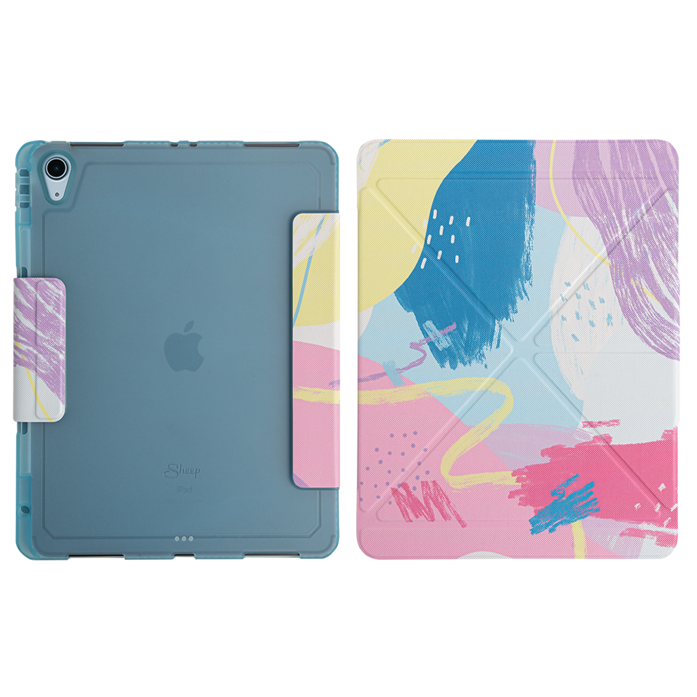 เคสไอแพด แอร์5 แอร์4 (Case iPad Air5 Air4) Unicorn สีฟ้า ด้านหลัง