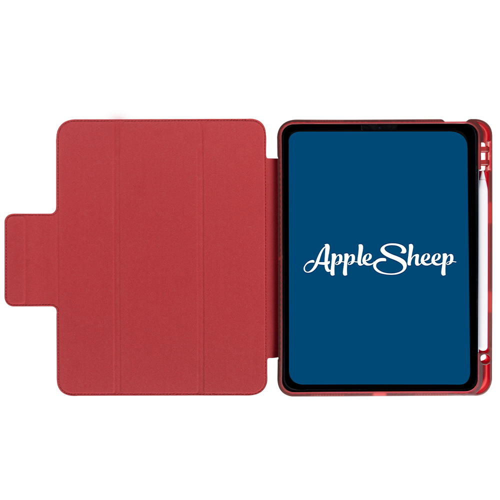 เคส iPad แอร์4 Air5 / Air4 สีแดง มีรางปากกาไอแพด