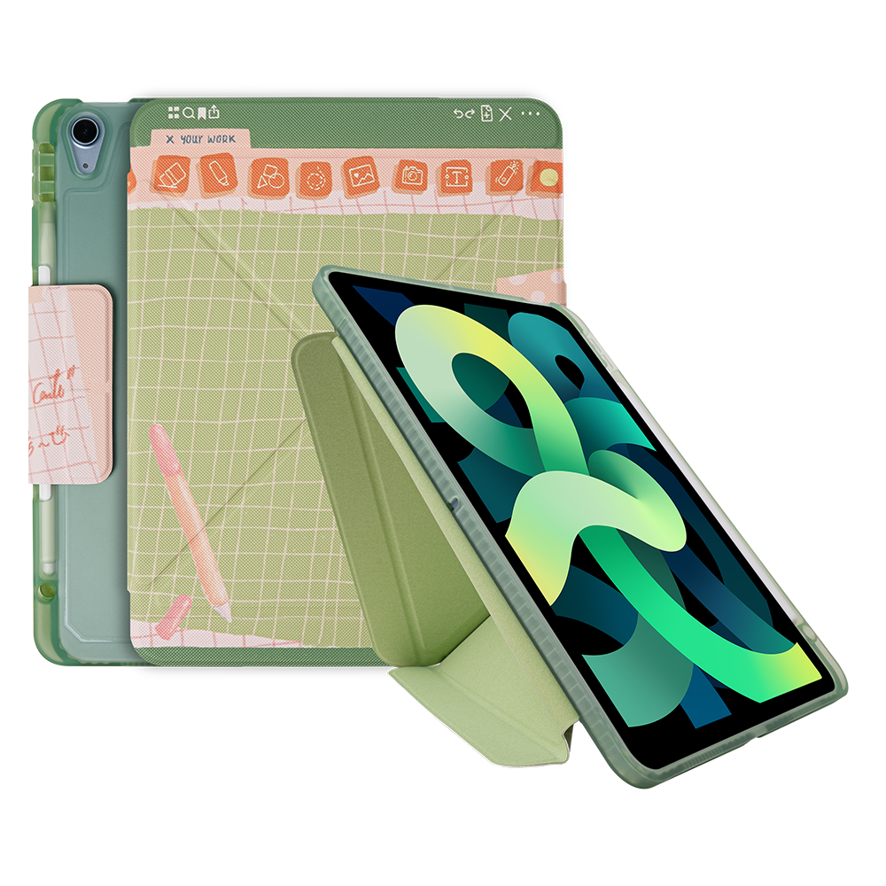 Case iPad เคสไอแพด Scribble Collection Scrappy(สีเขียว)