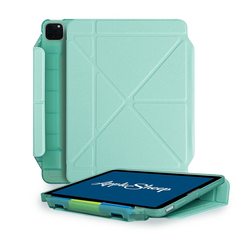 เคสไอแพดโปร 11 2020 Gen2 iPad Pro11 2020 Gen2 สีเขียว องศาเขียน หน้าปก