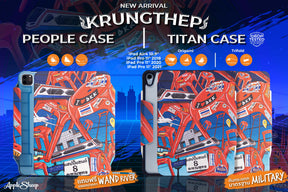 Case iPad เคสไอแพด มีที่เก็บปากกา กันงอ ลาย BKK