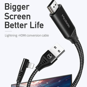 สายต่อ iPad iPhone เข้า projector TV คุณภาพดี ภาพ HD คมชัด