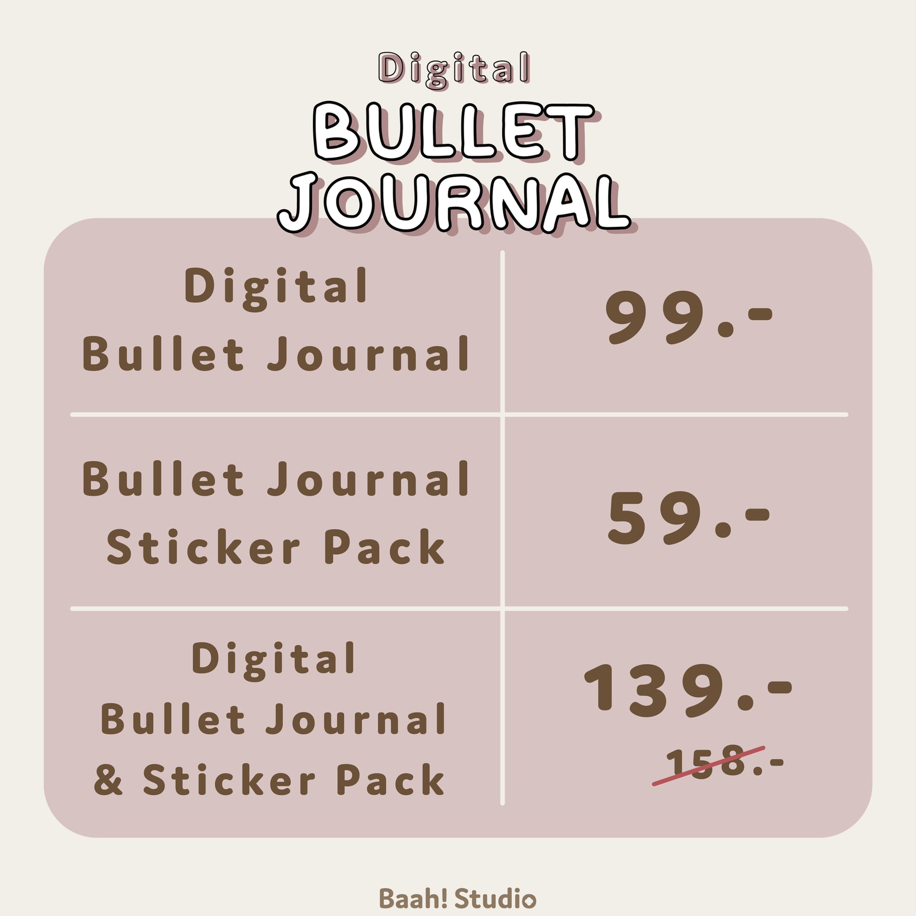 Digital Bullet Journal