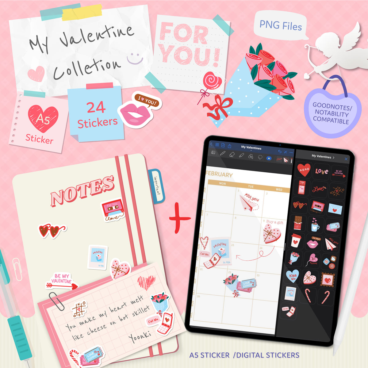 My Valentine Sticker